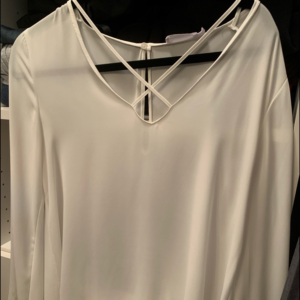 Lush cross neck top